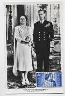 ENGLAND  2 1/2D CARTE CARD MAXIMUM THE MAJESTIES KING QUEEN 1923 1948 - Maximumkaarten