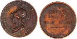 Bronzemedaille 1830 Von Montagny. Ehrenmedaille Der Stadt Paris. 25 Mm. Vorzüglich. Collignon 843. - Sonstige & Ohne Zuordnung