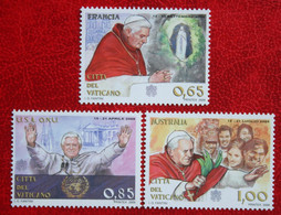 Journeys Of Pope Benedict XVI 2009 Mi 1645-1647 Yv 1498-1500 POSTFRIS / MNH / **  VATICANO VATICAN VATICAAN - Nuevos