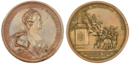 Bronzemedaille 1776 Von Yudin Und Jäger. 50. Jahrestag Der Gründung Der Akademie Der Wissenschaften Zu St. Petersburg. 5 - Russia