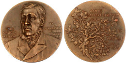 Bronzemedaille V. Scharff 1900, Auf Paul Krüger, Präsident Der Südafrikanischen Republik. Büste V. V./ Eichenast Mit Ora - South Africa