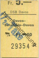 Schweiz - DSB Davos - Davos-Schatzalp-Davos - 1/2 Taxe Fahrkarte - Europe