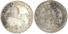 2/3 Taler Feinsilber 1693 JJ.J, Celle. Wappen/springendes Ross. Vorzüglich, Leicht Berieben, Von Größter Seltenheit. Wel - Gold Coins