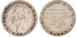 Münzbesuchstaler 1855 F. Auflage: 5250 Ex. Fast Stempelglanz, Prachtexemplar, Leichte Patina. Jaeger 99. Thun 334. AKS 1 - Gold Coins