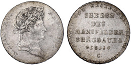 Ausbeutetaler 1811 C, Segen Des Mansfelder Bergbaues. Vorzüglich, Leicht Justiert, Selten In Dieser Erhaltung. Jaeger 19 - Gold Coins