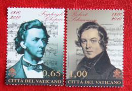 Composers Music Musik 2010 Mi 1677-1678 Yv 1526-1527 POSTFRIS / MNH / **  VATICANO VATICAN VATICAAN - Unused Stamps