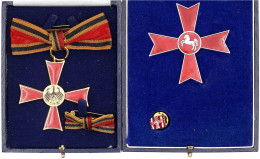 2 Stück: Bundesverdienstkreuz II. Klasse Für Damen An Bandschleife, Mit Schleifenminiatur Im Etui. Verdienstkreuz 1. Kla - Sonstige & Ohne Zuordnung