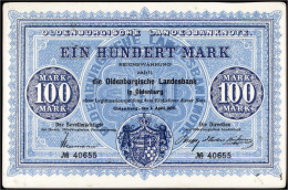 Fliese Mit Abbildung Des 100 Mark 1.4. 1875 Oldenburgische Landesbank. 158 X 104 Mm. Pick S381. Grabowski/Kranz 237. - [ 1] …-1871 : Etats Allemands