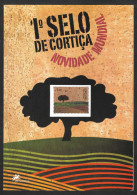 Portugal Premiere Timbre Fait De LIÈGE Arbre 2007 Brochure + Timbre First Ever Stamp Made Of CORK Tree Brochure + Stamp - Covers & Documents