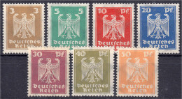 3 Pf. - 50 Pf. Reichsadler 1924, Kompletter Satz In Postfrischer Luxuserhaltung, Unsigniert. Mi. 350,-€ Michel 355-341. - Sonstige & Ohne Zuordnung