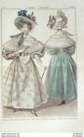 Gravure De Mode Costume Parisien 1831 N°2892 Robe De Charly Fuchu Mousseline - Etchings