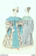 Gravure De Mode Costume Parisien 1831 N°2945 Fichu En Tulle à La Franchon - Etchings