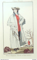 Gravure De Mode Costume Parisien 1912 Pl.27 TAQUOY Maurice Tenue D'équipage - Eaux-fortes