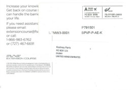 BELGIUM - 2023, P0STAL FRANKING MACHINE LABEL CARD TO DUBAI. - Other & Unclassified