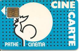 CARTE°-FR- CINEMA-CINE-PATHE-SC4ON-S/E-COQ BLEU FOND POINTILLE--NEUVE-TBE LUXE - Biglietti Cinema