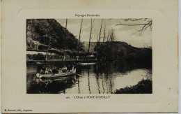 2811 - Calvados - PONT D'OUILLY :  PROMENADE  EN BARQUE SUR L'ORNE    Circulée En 1916 - - Pont D'Ouilly