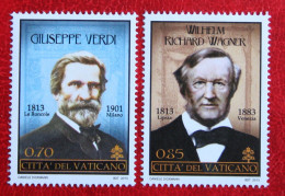 Composers Giuseppe Verdi And Richard Wagner 2013 Mi 1780-1781 Yv 1633-1634 POSTFRIS / MNH / ** VATICANO VATICAN - Ongebruikt