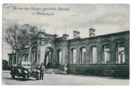 BL 10 - 11230 VOLKOVSK, Railway Station, Old Car - Old Postcard - Unused - 1918 - Belarus