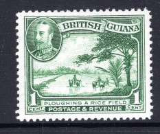 British Guiana 1934-51 KGV Pictorials - 1c Ploughing A Rice Field HM (SG 288) - Guayana Británica (...-1966)