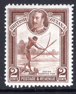 British Guiana 1934-51 KGV Pictorials - 2c Shooting Fish HM (SG 289) - Britisch-Guayana (...-1966)