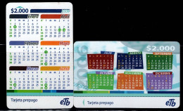 TT60-COLOMBIA PREPAID CARDS - 2006 - USED - ETB - EMPRESA DE TELEFONOS DE BOGOTA -CALENDARS - Colombia