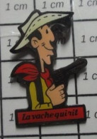 1616c Pin's Pins / Beau Et Rare : BD BANDE DESSINEE / LUCKY LUKE Sans Sa Clope LA VACHE QUI RIT Par DARGAUD MORRIS - Fumetti