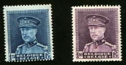1931 BE Roi Albert I, Casquette, Cob 319 + 320 - 1931-1934 Képi