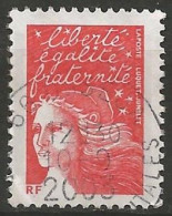 FRANCE N° 3417 OBLITERE CACHET ROND - 1997-2004 Marianne Du 14 Juillet