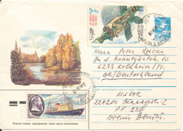 USSR (Latvia) Uprated Postal Stationery Cover Sent To Germany 26-3-1987 Topic Stamps - Briefe U. Dokumente