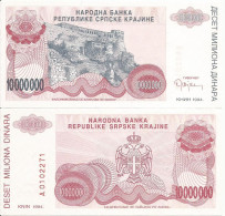 Knin 10.000.000 Dinara 1994. UNC P-R34a - Croatia