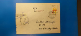 2001 - 200 TURKISH CYPRUS ZYPERN CIPRO "Postal Tax TAKSE " Cover , VERY RARE - Briefe U. Dokumente