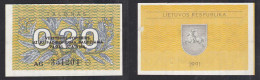 Litauen - Lithunia 0,20 Talonas 1991 Pick 30     (32386 - Lithuania