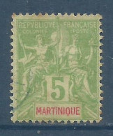 MARTINIQUE , Timbre Du Type De 1899-1906 , 5 Cts , N° Y&T 44 , ( O ) , µ - Oblitérés