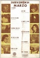 Cancioneros Novedades Marzo 1974 Con Cifrado Para Guitarra. Donna Hightower, Barbra Streisand... - Andere & Zonder Classificatie