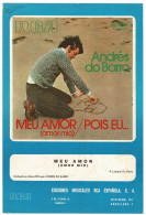 Cancionero Meu Amor (Amor Mio) De Andrés Do Barro - Andere & Zonder Classificatie