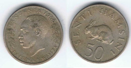 Moneda De Tanzania. 50 Senti 1966 - Non Classés