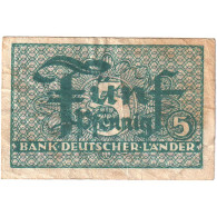 Billet, République Fédérale Allemande, 5 Pfennig, 1948, KM:11a, TB+ - 5 Pfennig