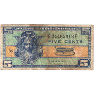 Billet, États-Unis, 5 Cents, 1954, KM:M29a, B+ - 1954-1958 - Series 521