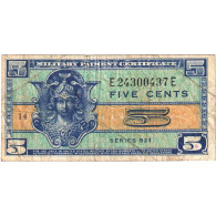 Billet, États-Unis, 5 Cents, Undated (1954), KM:M29a, TB - 1954-1958 - Series 521