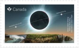 2024 Canada Niagara Falls Solar Eclipse Single Stamp From Booklet MNH - Single Stamps