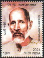 INDIA 2024 125th Birth Anniversary Ram Chandra,Meditation,Yoga,World Peace ,1v Stamp, MNH (**) Inde Indien - Unused Stamps