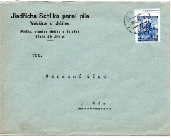 63304 - Deutsches Reich / Böhmen Und Mähren - 1940 - 80h Pernstein EF A OrtsBf JITSCHIN - Lettres & Documents