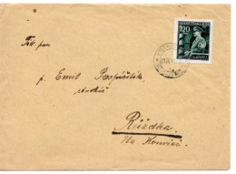 63306 - Deutsches Reich / Böhmen Und Mähren - 1944 - 1,20K Hitlers Geburtstag EF A Bf KREMSIER -> Ruzdka - Lettres & Documents