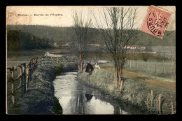 91 - BURES-SUR-YVETTE - LES BORDS DE L'YVETTE - CARTE COLORISEE - Bures Sur Yvette