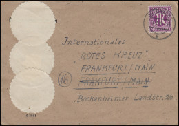 AM-Post 12 Pf EF Auf Brief GÖTTINGEN 21.1.46 An Das Rote Kreuz In Frankfurt/Main - Covers & Documents