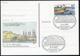 PSo 26 Briefmarkenausstellung CONFLUENTES 2000 Koblenz 1992, SSt Confluentes - Cartoline - Nuovi