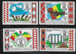 Rwanda 1982 20th Anniversary Of Independence Flag MNH - Ongebruikt