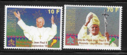 Rwanda 1990 Visit Of Pope John Paul II MNH - Nuovi