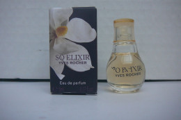 YVES ROCHER " SO ELIXIR" MINI EDP 5 ML ( Lettres Mal Inscrites Sur La Mini??)  LIRE ET VOIR ::!! - Miniatures Femmes (avec Boite)