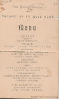 18 - HENRICHEMONT - Comice Agricole D' Henrichemont - Banquet Du 16 Août 1896 (Menu) - Henrichemont